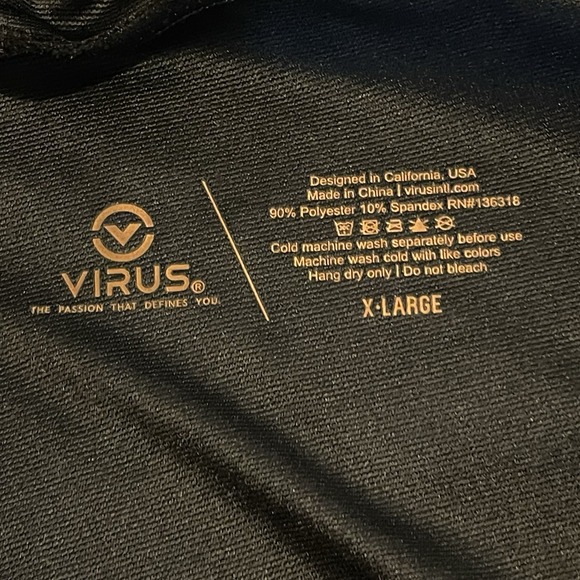 Virus IconX2 Shorts Men XL Black MMA Athletic Fleece Gym Workout Martial Arts - Picture 3 of 11